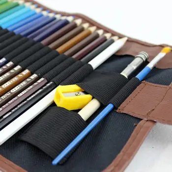 Vo Vode Rozpustné Farebné Ceruzky Nastaviť Profesionálny Umelec Maľovanie Skicovanie Ceruzka, Akvarel Pre Deti, Potreby Pre Maliarov