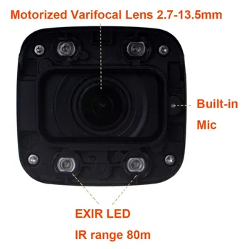 8Sets/Balenie alebo Viac Vrátane DH IPC-HFW4631H-ZSA 6MP POE Fotoaparátu, 2.7~13.5 mm VF objektív Bullet IP CCTV Kamera + Spojovacej skrinke PFA135