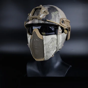 1000D Nylon Kvalitné Vojenské Taktické Maska Streľba Airsoftové Oka Maska s Ušnou Ochrany Paintballové Masky pre Lov CS