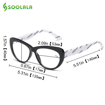 SOOLALA Veľkoobchod 4pcs/veľa Cat Eye Okuliare na Čítanie Ženy Okuliare Rám Presbyopia Reader Okuliare 1.0 1.25 1.75 1.5 2.0 4.0