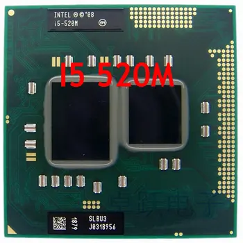 Pôvodný Procesor Intel core I5 520M 3M Cache, 2.4 GHz, Notebook Notebook Procesor Procesor Doprava Zadarmo I5-520M