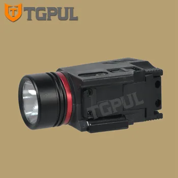 TGPUL Taktické LED Baterky Zelený / Červený Laserový Zameriavač Combo Pre 20 mm Železničnej Mini Pištole Glock Zbraň Svetlo lanterna Svetla, Airsoft