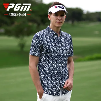 2020 PGM nové golfové Letné Športové pánske krátke rukávy t-shirt Bežné Bavlna Vytlačené priedušný rýchloschnúci pánske Golfové tričko