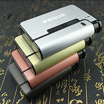 Automatická Cigareta Prípade 10pcs Cigariet Kapacity je Možné Pripojiť Ľahšie Kovové Cigariet Box pre Mužov Fajčenie Pekný Darček Dropshipping
