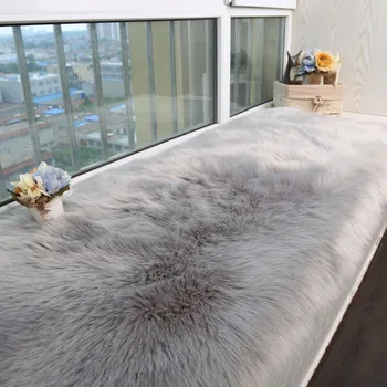 Sivá spálni koberec srsť mäkká našuchorený koberec pre obývacia izba moderne shaggy poschodí Biela červená čierna koberce, rohože prispôsobiteľné
