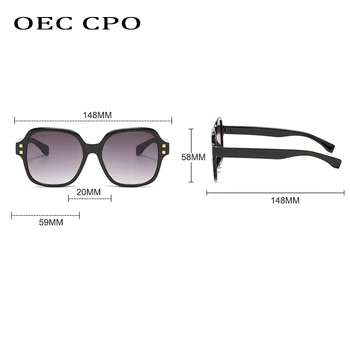 OEC CPO Vintage Punk Námestie slnečné Okuliare Ženy, Nové Módne Acetát slnečné Okuliare Mužov Retro Okuliare Okuliare Odtiene UV400 O718
