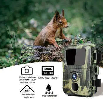 Mini Chodník Lov Fotoaparát Wild Hunter Cam Mini600 12MPX 1080P Voľne žijúcich živočíchov Lesných Zvierat Fotoaparáty, Foto Pasce Dohľadu Sledovania