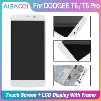 AiBaoQi Nový, Originálny 5.5 Palcový Dotykový Displej+1280X720 LCD Displej+Rám Montáž Náhrada Za Doogee T6/T6 Pro Android 6.0