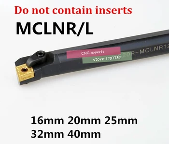 1PCS S16Q-MCLNR12 S20R-MCLNR12 S25S-MCLNR12 S32T-MCLNR12 S40T-MCLNR12 MCLNL12 16 mm-40 mm CNC Interné nástroje na Sústruženie