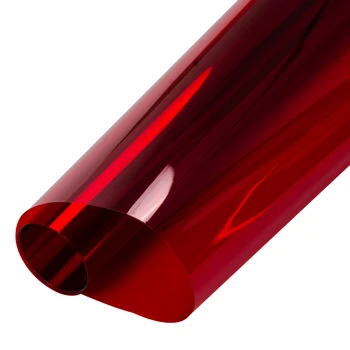 0,5 m šírka Červená farba Dekorácie solárne odtieň Ochrany Súkromia Okno Film Tepla znížiť Anti-UV domov stavebné okenné sklo Film