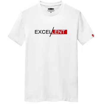 Pánske letné O-neck T-shirt oblečenie T-shirt pánske voľné veľké veľkosti 5xl-krátke rukávy T-shirt tlač 1029-EXCEL pánske T-shirt