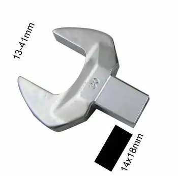 Zameniteľné momentový kľúč hlava 13-41mm otvorená otázka vložiť nástrojov 14x18mm krútiaci moment forl kľúča hlavu