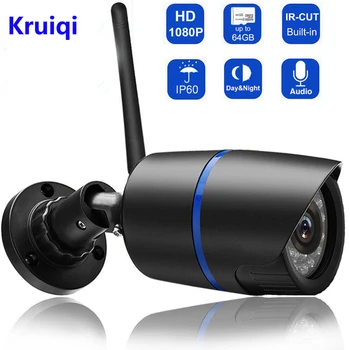 Kruiqi 720P WIFI IP Kamera Audio Nahrávanie 1080P HD Siete 1.0 MP Bezdrôtové Kamery Onvif Nočné Videnie Vodotesný IP Kamera Yoosee