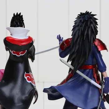 2ks/set japonsko brinquedos 17 cm Anime Naruto Uchiha Madara Uchiha Sasuke PVC Akčné Figúrky Model Hračky