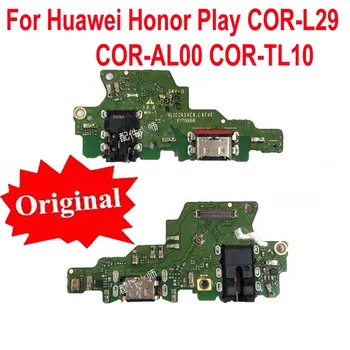 Pôvodný Pre Huawei Honor Hrať COR-L29 Nabíjanie pomocou pripojenia USB Nabíjací Port Konektor Doku PCB Dosky Páse s nástrojmi Flex Kábel pre Slúchadlá Audio