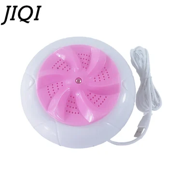 JIQI Mini Ultrazvukové práčka automatická Práčka Zabrániť Navíjanie Vlny Kolesa Pranie stroj prenosné Domácnosti zázemia