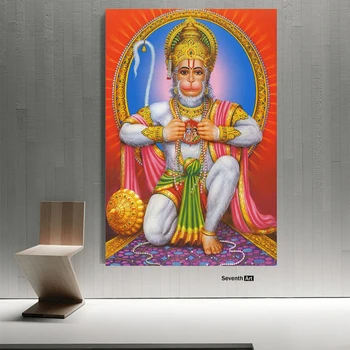 India Hanuman Boh Balaji Bajrang Maľovanie na Plátno Plagáty a Vytlačí Škandinávskych Wall Art Obraz Obývacia Izba Dekor Cuadros