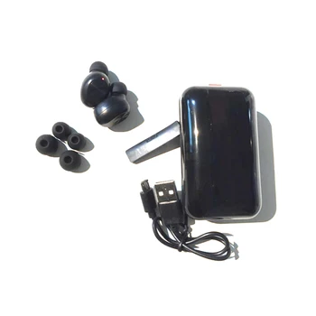 TWS Bluetooth Headset Hot Predaj Bass Stereo Hifi Bezdrôtová Earpods pre Jogging s Nabíjanie Box