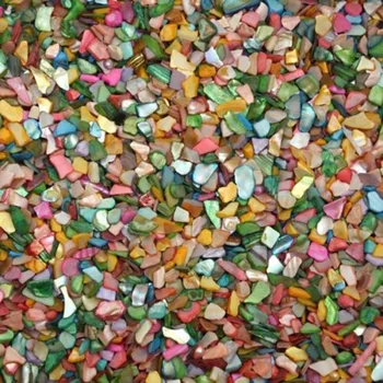 100g Sklo DIY Obkladačky Multicolor Krištáľovo Priehľadných Shell Fragmenty voľné častice materiálu