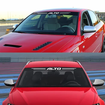Športové auto Dekorácie Slnečník čelnom skle Nálepky A Obtlačky na Suzuki ALTO Reflexné Nálepky Auto Auto DIY Príslušenstvo