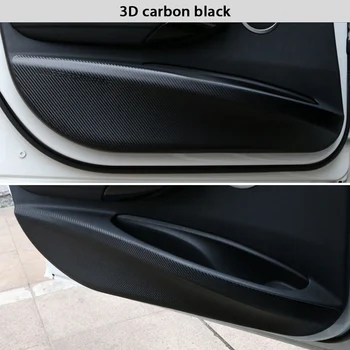 Auto Samolepky 4pcs dvere proti kick pad prachotesný uhlíkových vlákien pre BMW F30 F31 3 Séria Uhlíkových Vlákien M Výkon Prachu Dôkaz Mat