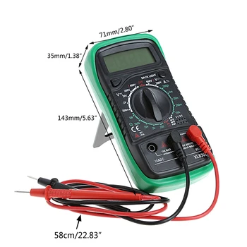 Teplota meradla, Prenosné LCD Digitálny Multimeter Tester XL830L Bez Batérie
