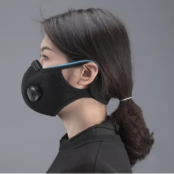 Tvár Masku S Ventilom Dýchacích Priedušná Mascarillas Módne Masque Sk Tissu Úst Kryt Opakovane Vonkajšie Ochrany Masker