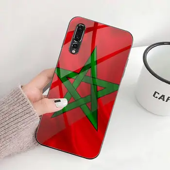 MA Maroc Maroko Vlajka Zákazník Telefón Prípade Tvrdeného Skla Pre Huawei P20 P30 P10 lite česť 7A 8X 9 10 mate 20 Pro
