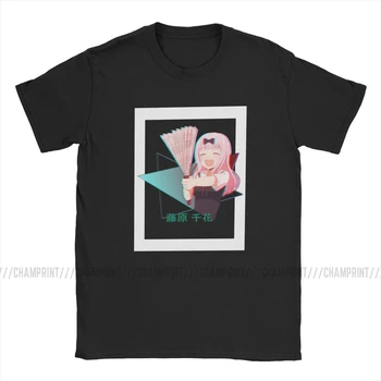Vtipný Chika Fujiwara Ventilátor Estetické T-Shirt pre Mužov Tričko Anime Kaguya-sama Láska Je Vojny Krátke Sleeve Tee Tričko Party Oblečenie
