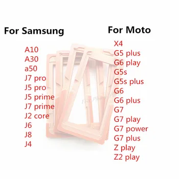 24pcs Obrazovke Plesne Držiteľ Lepenie Formy pre Samsung A10 A30 A50 J6 J8 J4 J2 J5 J7 Pro Prime Moto X4 G5 G5S G6 G7 Hrať Plus Energie
