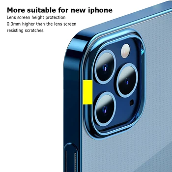 Mgnetic puzdro Pre iPhone 12 Pro Magsafe Nabíjačky Ochranné puzdro Pre iPhone 12 Pro Max Mini Bezdrôtová Nabíjačka Transparentné Tenké Capa