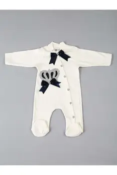 Baby Boy Námornícka Modrá Remienky 5 Kusov nastaviť Vyhovovali Novorodenca Oblečenie Dojčatá Kráľ Koruny Deti Bavlna Nemocnice Výpredajové Modely