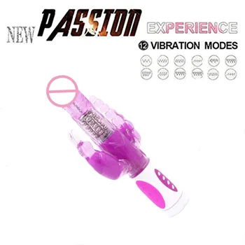 Ženská Masturbácia Multispeed Rabbit Vibrátor G-spot Masáž Klitorisu stimulátor Tlačením Dildo Vibrátor sexuálne hračky pre Ženy