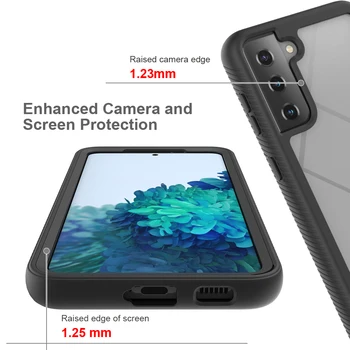 Pre Samsung Galaxy S21 Plus S21Ultra Prípade Pevného PC HD Transparentné Hybrid ochranný zadný Kryt puzdro pre samsung s30 plus s30ultra