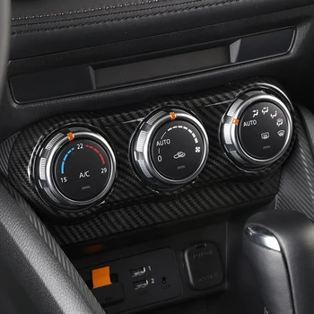 ABS Auto stredovej Konzoly klimatizácia Tlačidlo Panel Kryt Dekorácie, Nálepky Na Mazda CX CX3-3 2016 2017 2018 2019 Príslušenstvo