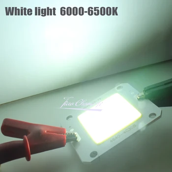 100W 40x46mm COB LED Čip Čistá biela 6000-6500K 100L/W LED Čip Zdroj pre Flood Light DC30-36V 10PCS