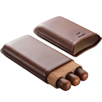 Cigary COHIBA Prípade, Cédrové drevo, Prenosné Cestovné Humidor drží 3 cigary Cigarové Príslušenstvo, PT-361A