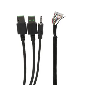 Odolné Nylonové Pletené Line USB Mechanické Kábel Klávesnice Náhradný Drôt pre Razer BlackWidow Chroma V2 Mechanické M5TB