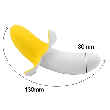 SexShop Banán v tvare Klitorálny Vibrátor Žena Masturbator G-spot Vaginálne Stimulátor Mäkké Silikónové Dildo Vibrátor Erotické, Sexuálne Hračky