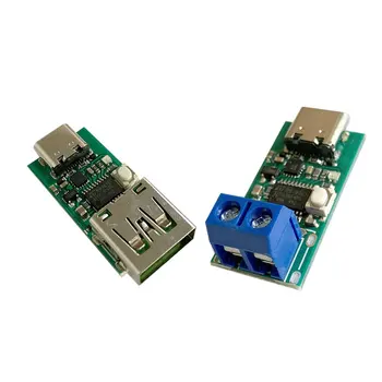 ZY12PDN USB-Typ C C PD2.0 PD3.0 Spúšť DC Vtip Podvod Detektor Prenosné Napájanie Dosky vypínača Modul