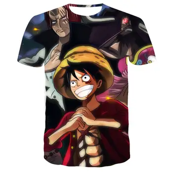 Jeden Kus Luff T shirt bežné tričko homme O krk streetwear muž wommen dieťa 3d t-shirt chlapcov, oblečenie anime letné top tees