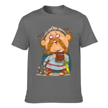 Kanpa Bavlna Vikingovia Tričká pre Veľkých Mužov Vzor Mužov Oblečenie Cvičenie Topy Nadrozmerné Funny T-shirt Plus Veľkosť 5XL
