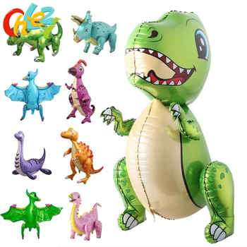 1pcs Veľké 4D Chôdza Dinosaura Fóliové Balóniky Detí, narodeniny, party dekorácie Deti hračky Jurský Svet Zvierat globos baby sprcha
