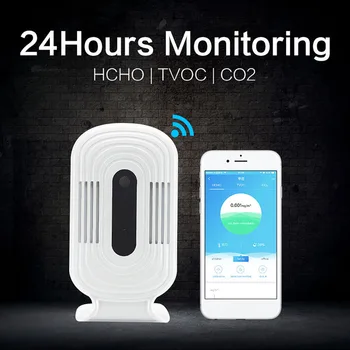 Prenosné Ozónu Meter Multi-funkčné CO2 HCHO TVOC Vzduchu Monitorovanie Kvality Plynu Analyzátor Ozónu Koncentrácia Detektor Analyzer Sens