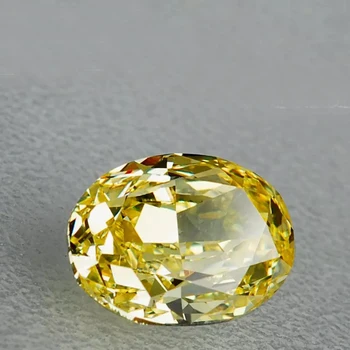 Najpredávanejšie skvelý strih oválny tvar, svetlo žltá cubic zirconia korálky voľné ozdobný živý žlté kamene pre šperky, takže CZ urob si sám
