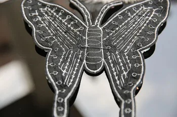 Ručné Korálkové motýľ škvrny na oblečení, vyšívané sequin patch nášivka šiť na patch DIY šitie príslušenstvo pre oblečenie