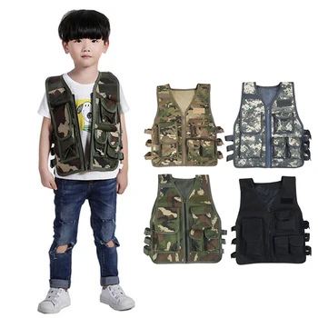 Deti Armády Taktických Vojenských Uniforiem Lov, Boj Proti Nepriestrelný Vesta Špeciálne Kostýmy Síl Deti Kamufláž Džungľa Oblečenie