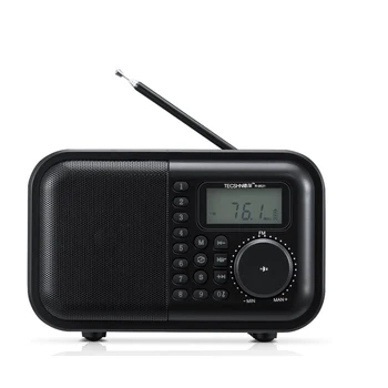 Digitálne Prenosné Rádio FM Stereo ReceiverBluetooth Reproduktor Stereo MP3 Prehrávač, Podpora TF S Retro Subwoofer Načasovanie Budík