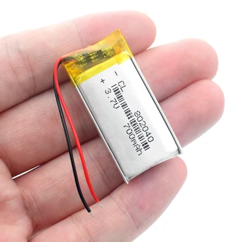 Polymérová batéria 3,7 V 700 mah 802040 smart home Nabíjateľná Li-ion batéria pre dvr GPS, MP3, MP4 Bluetooth Reproduktor Čítanie Pero urob si sám