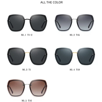 Luxusné Značky dámske slnečné Okuliare 2021 Trend Slávny Polarizované Slnečné Okuliare Pre Ženy Retro Slnečné okuliare, bez obrúčok Žena Chladné Odtiene